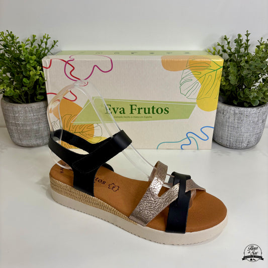 Sandales en cuir Eva Frutos | 4206 Noir