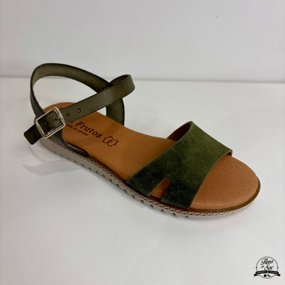 Sandales en cuir Eva Frutos | 2259 Kaki