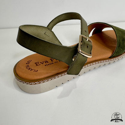 Sandales en cuir Eva Frutos | 2259 Kaki