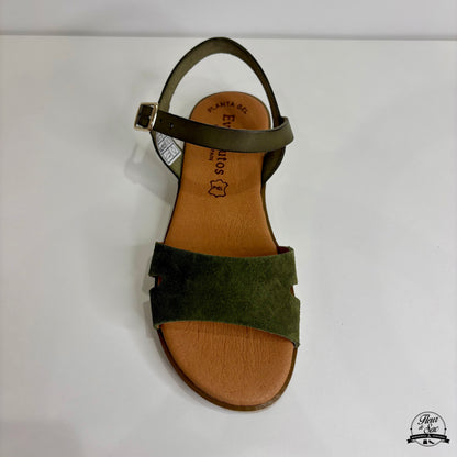 Sandales en cuir Eva Frutos | 2259 Kaki