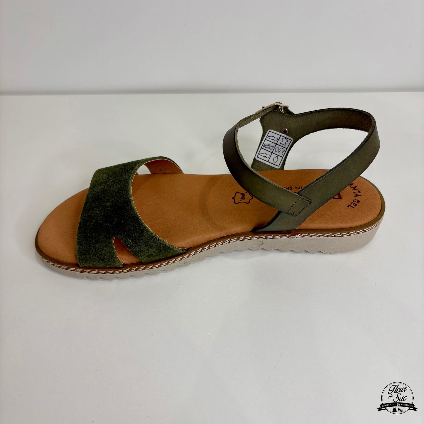 Sandales en cuir Eva Frutos | 2259 Kaki