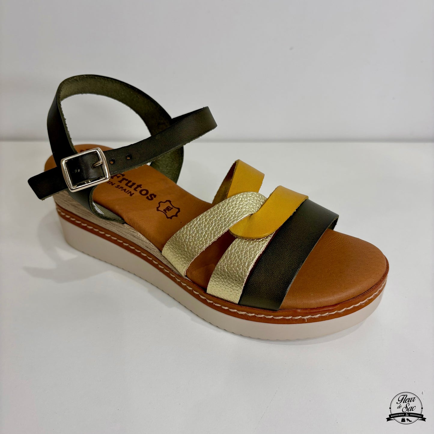 Sandales en cuir Eva Frutos | 586 Kaki