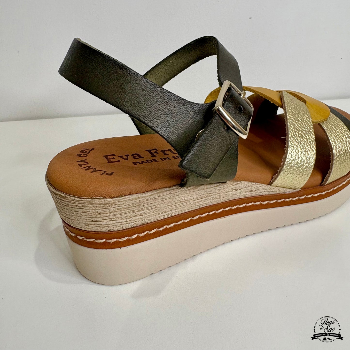 Sandales en cuir Eva Frutos | 586 Kaki