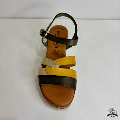 Sandales en cuir Eva Frutos | 586 Kaki