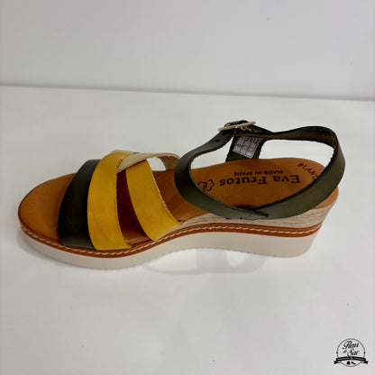 Sandales en cuir Eva Frutos | 586 Kaki