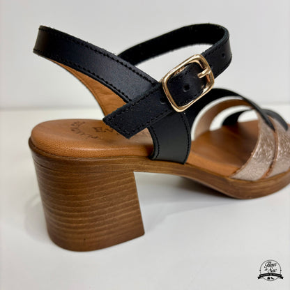 Sandales en cuir Eva Frutos | 6600 Noir