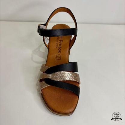 Sandales en cuir Eva Frutos | 6600 Noir