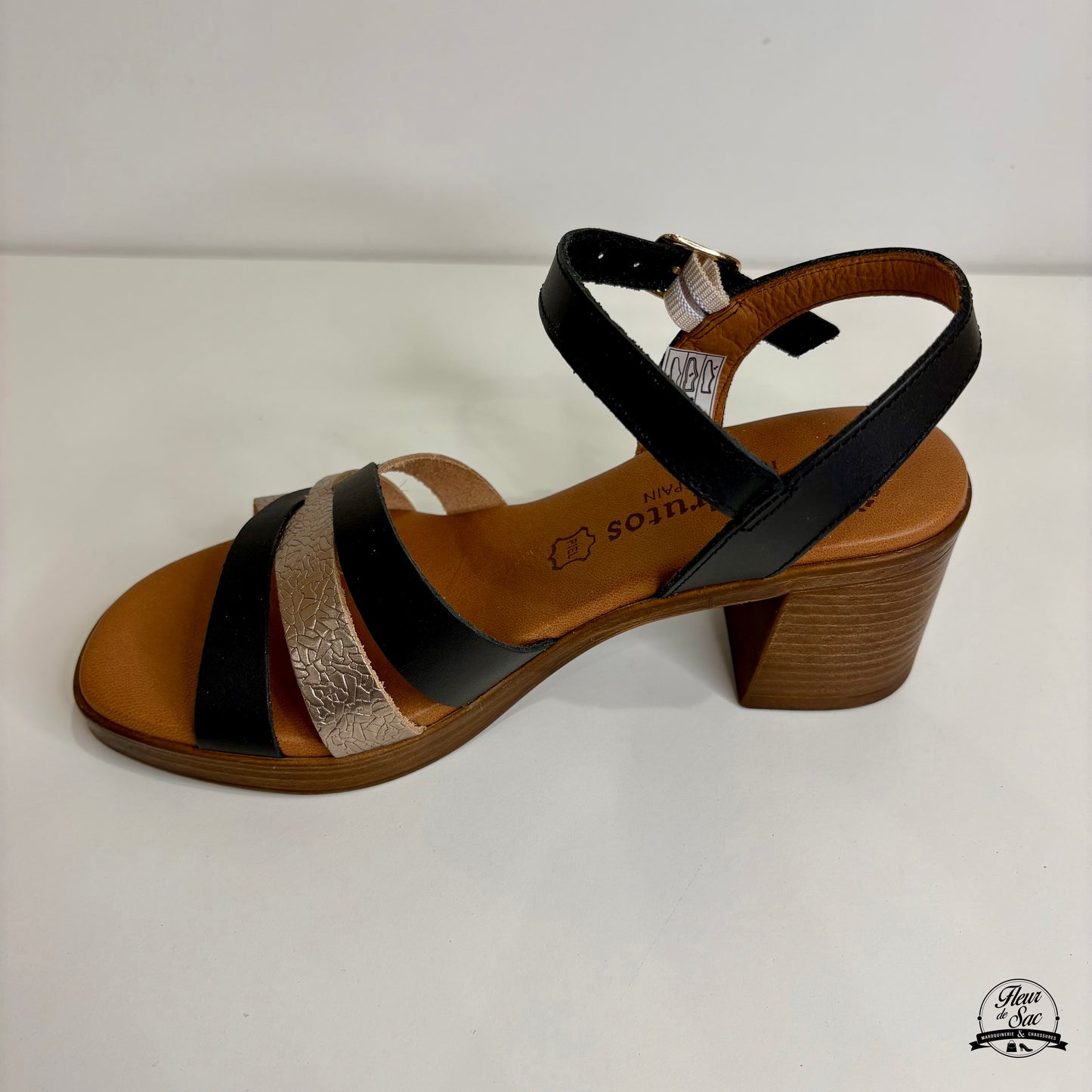 Sandales en cuir Eva Frutos | 6600 Noir