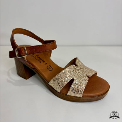 Sandales en cuir Eva Frutos | 6631 Or