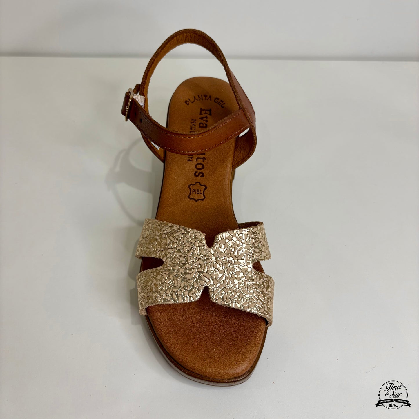 Sandales en cuir Eva Frutos | 6631 Or