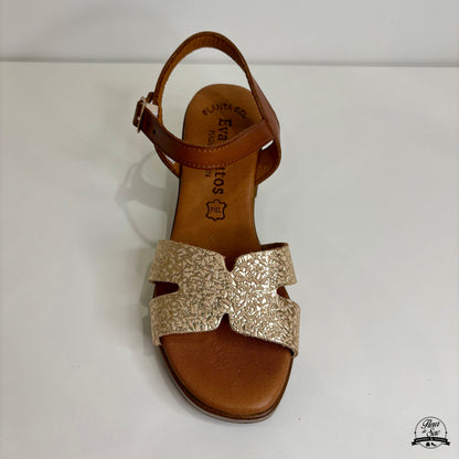 Sandales en cuir Eva Frutos | 6631 Or