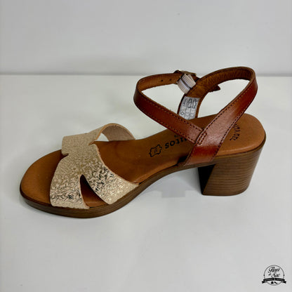 Sandales en cuir Eva Frutos | 6631 Or