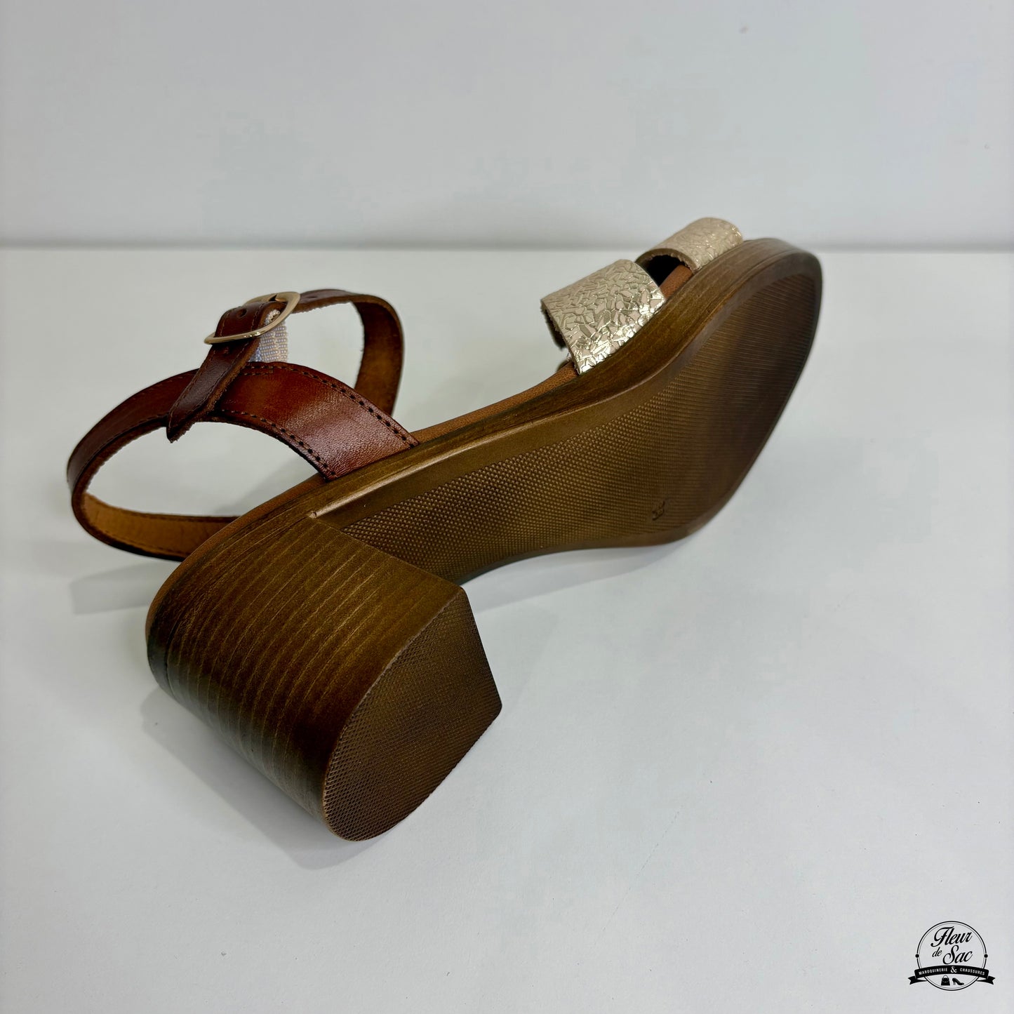 Sandales en cuir Eva Frutos | 6631 Or