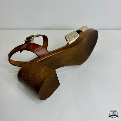 Sandales en cuir Eva Frutos | 6631 Or
