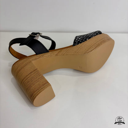 Sandales en cuir Eva Frutos | 6869 Noir