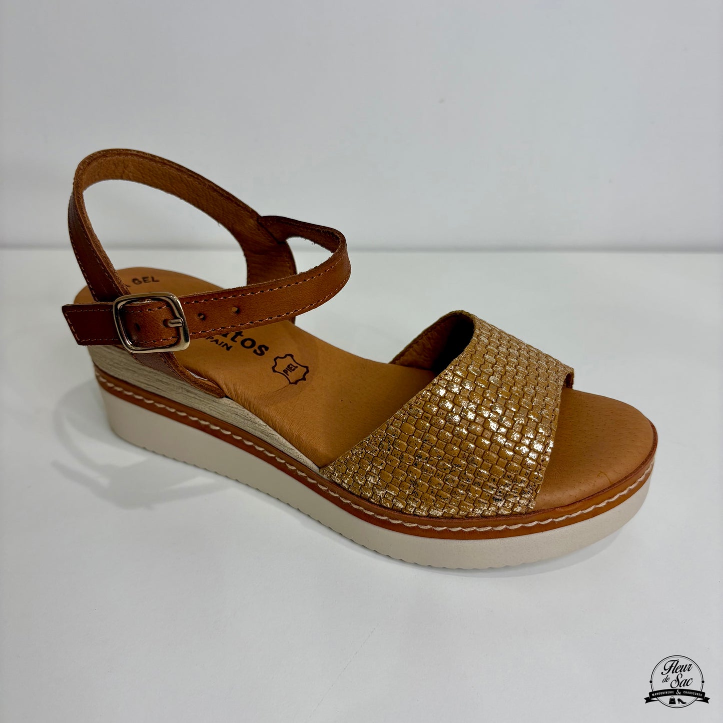 Sandales en cuir Eva Frutos | 569 Camel