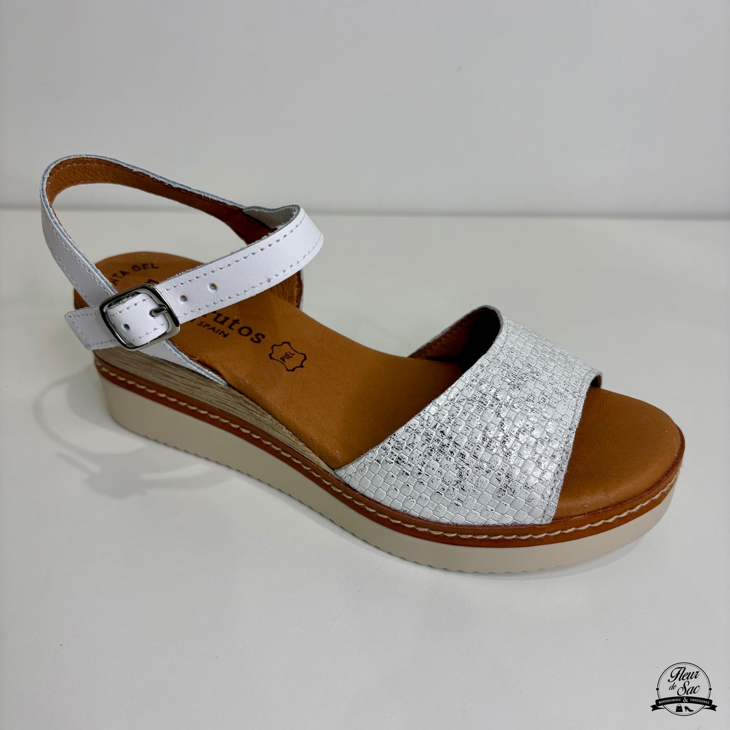 Sandales en cuir Eva Frutos | 569 Blanc