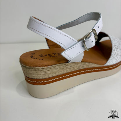 Sandales en cuir Eva Frutos | 569 Blanc