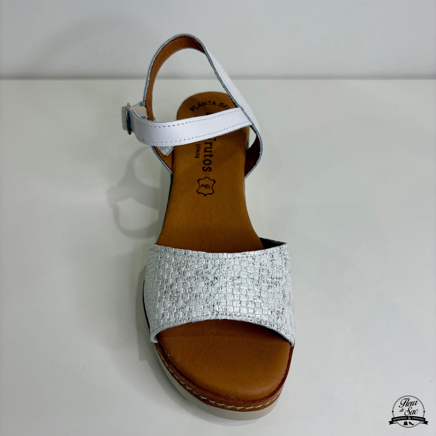 Sandales en cuir Eva Frutos | 569 Blanc
