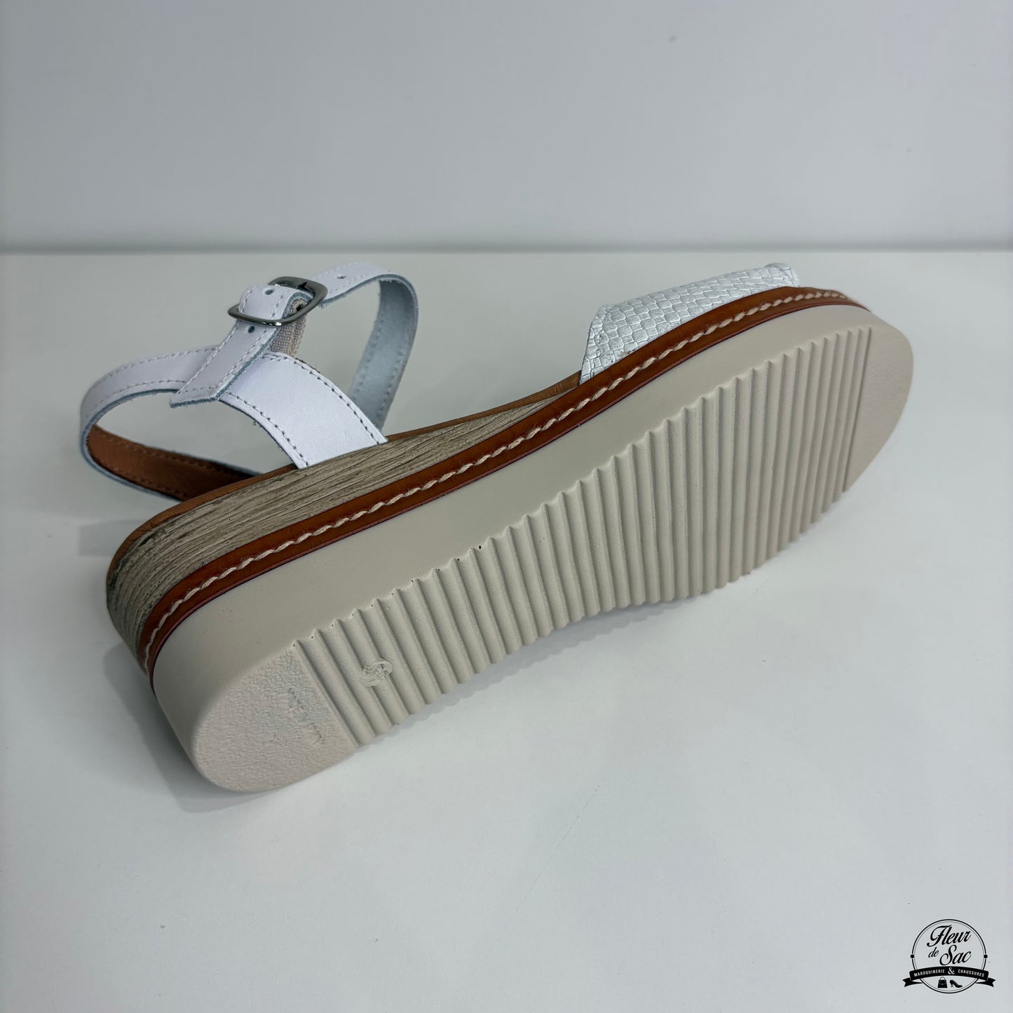 Sandales en cuir Eva Frutos | 569 Blanc