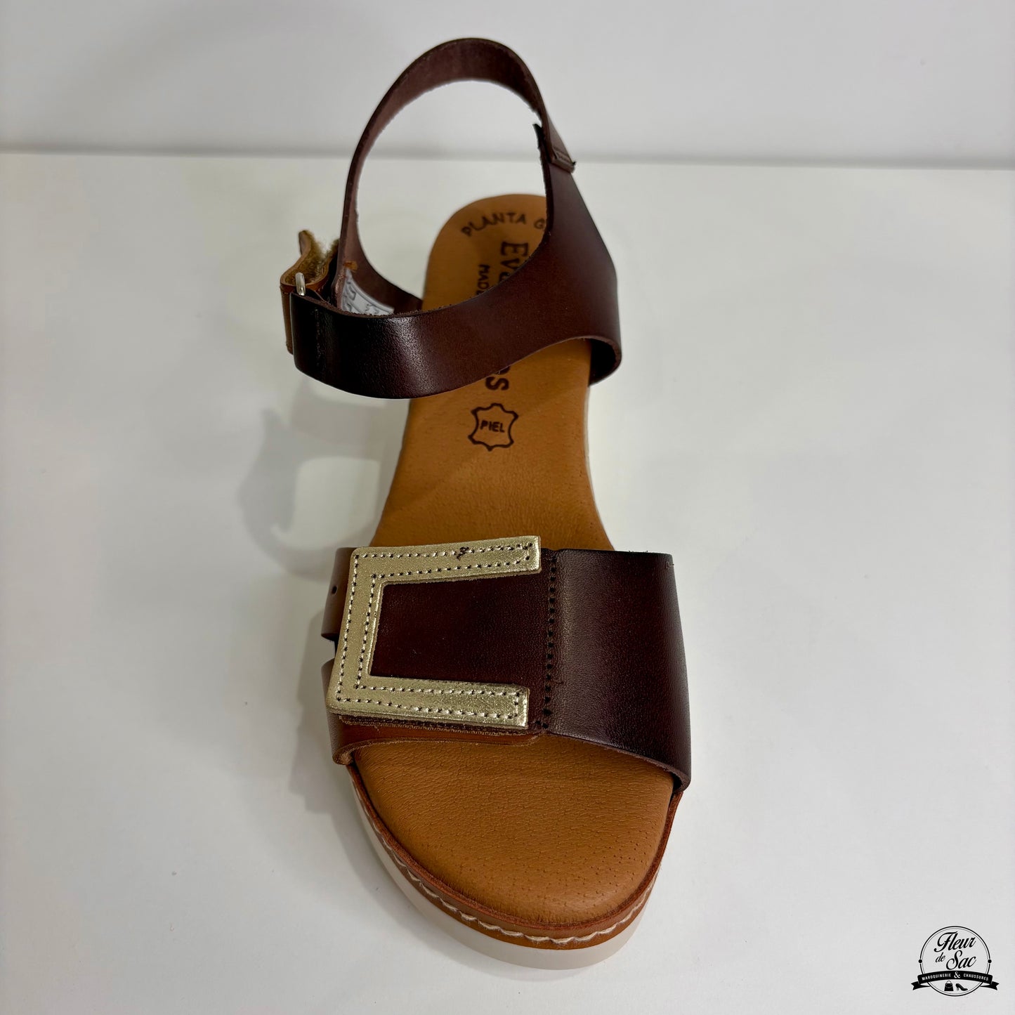 Sandales en cuir Eva Frutos | 558 Marron