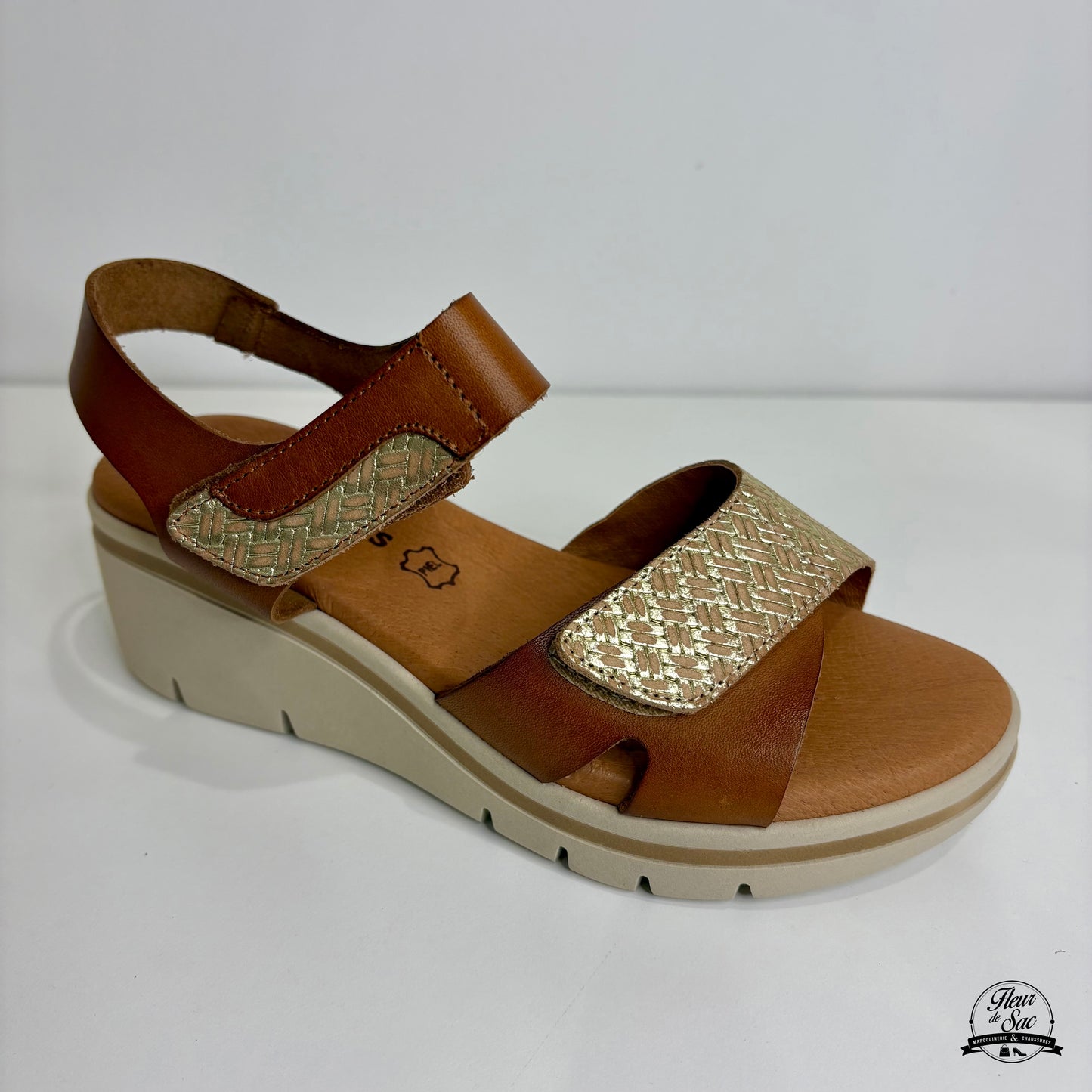 Sandales en cuir Eva Frutos | 6410 Camel