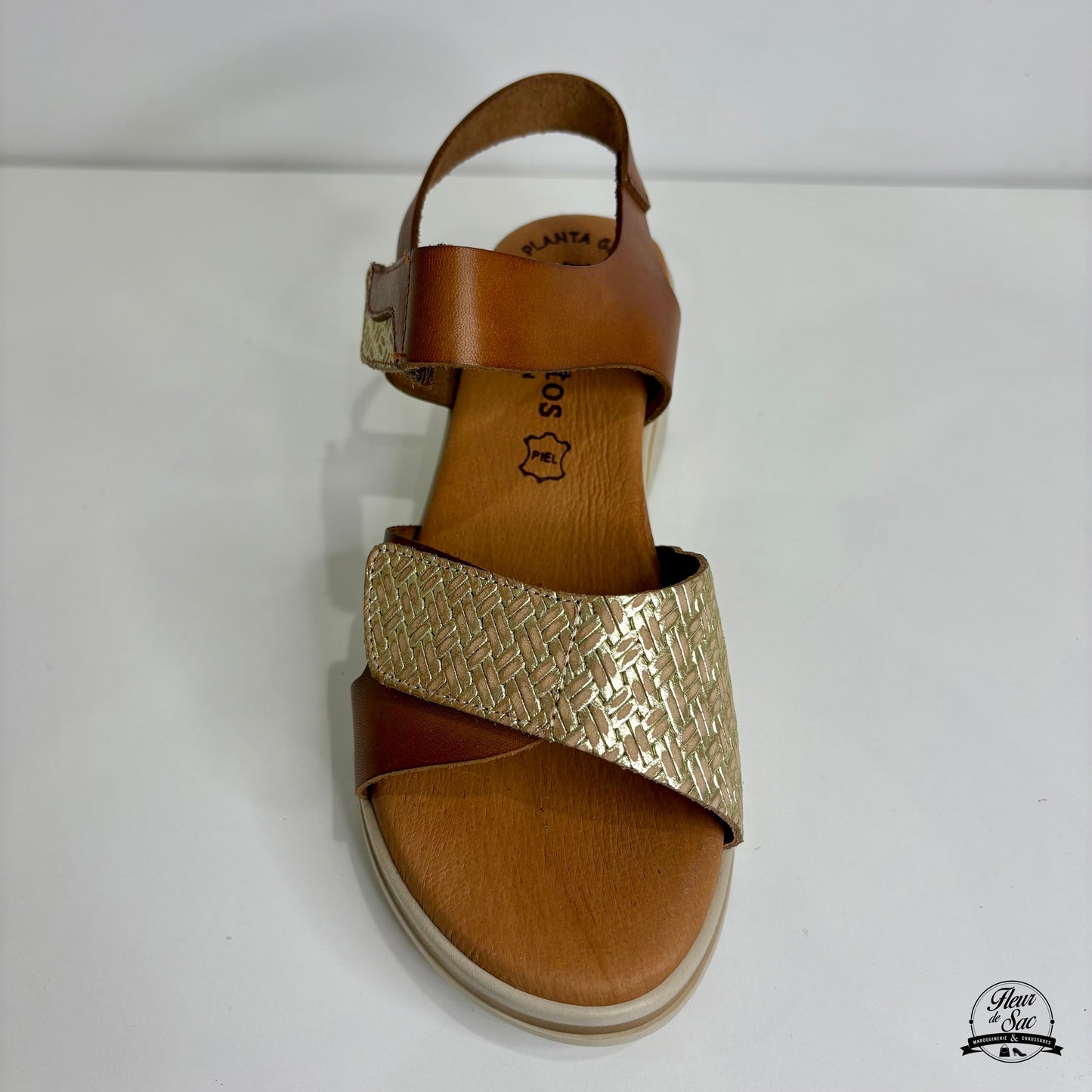 Sandales en cuir Eva Frutos | 6410 Camel