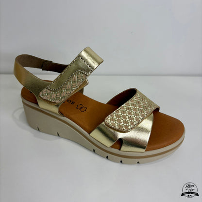 Sandales en cuir Eva Frutos | 6410 Or
