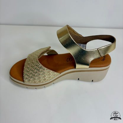 Sandales en cuir Eva Frutos | 6410 Or