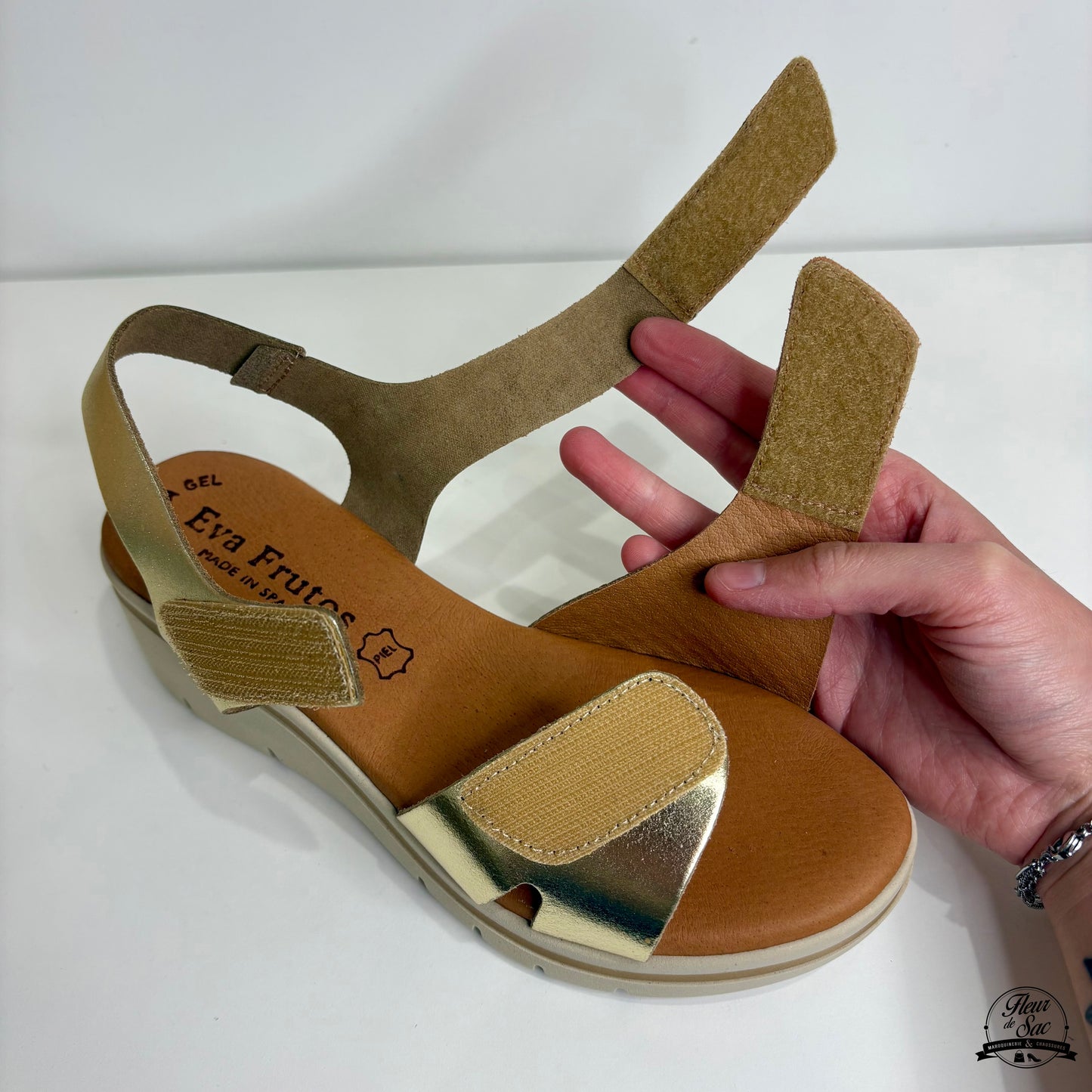 Sandales en cuir Eva Frutos | 6410 Or