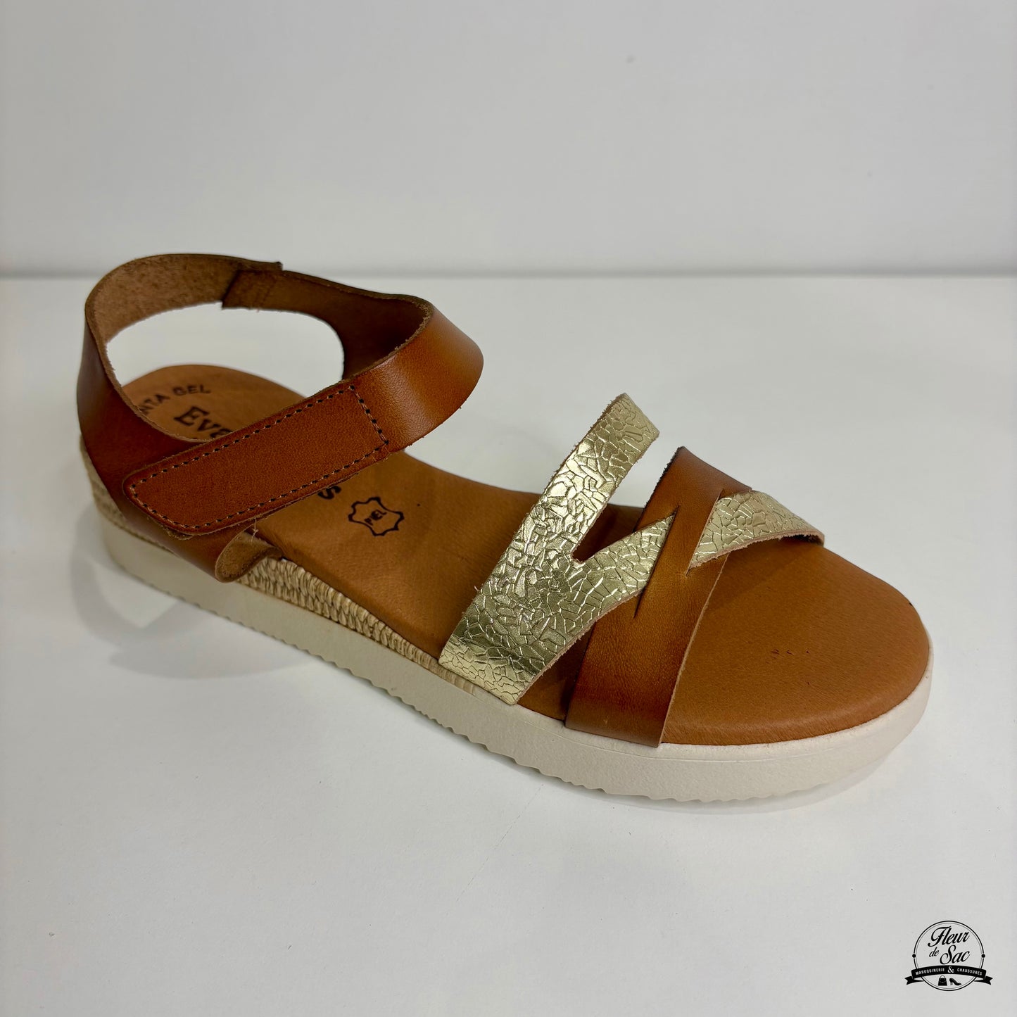 Sandales en cuir Eva Frutos | 4206 Camel