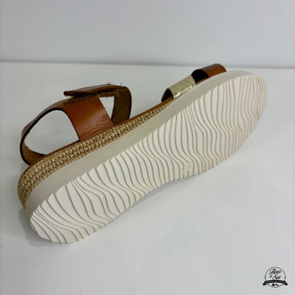 Sandales en cuir Eva Frutos | 4206 Camel