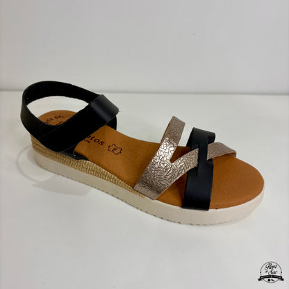 Sandales en cuir Eva Frutos | 4206 Noir