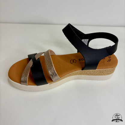 Sandales en cuir Eva Frutos | 4206 Noir