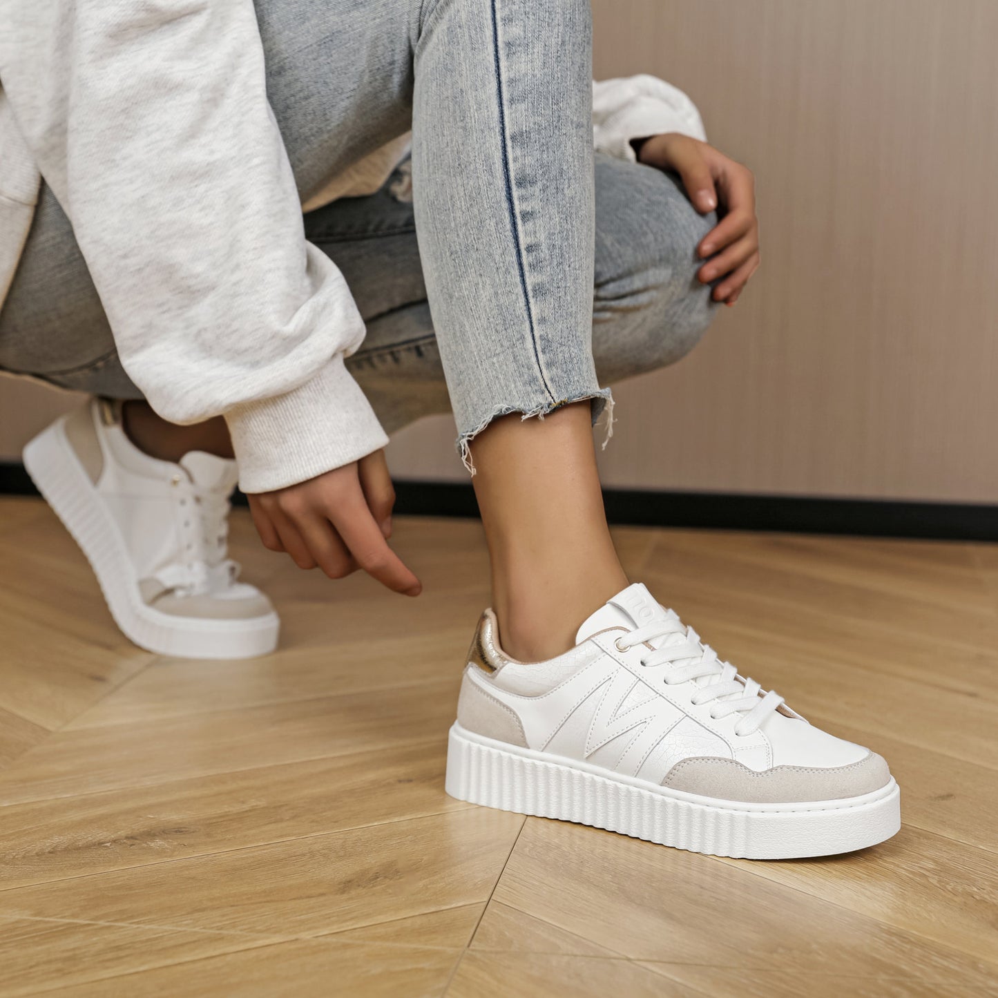 Baskets Léa | M5015 Beige