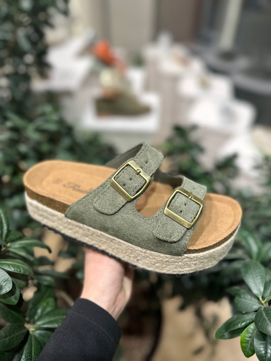 Mules Léa | YJ22-01 Kaki