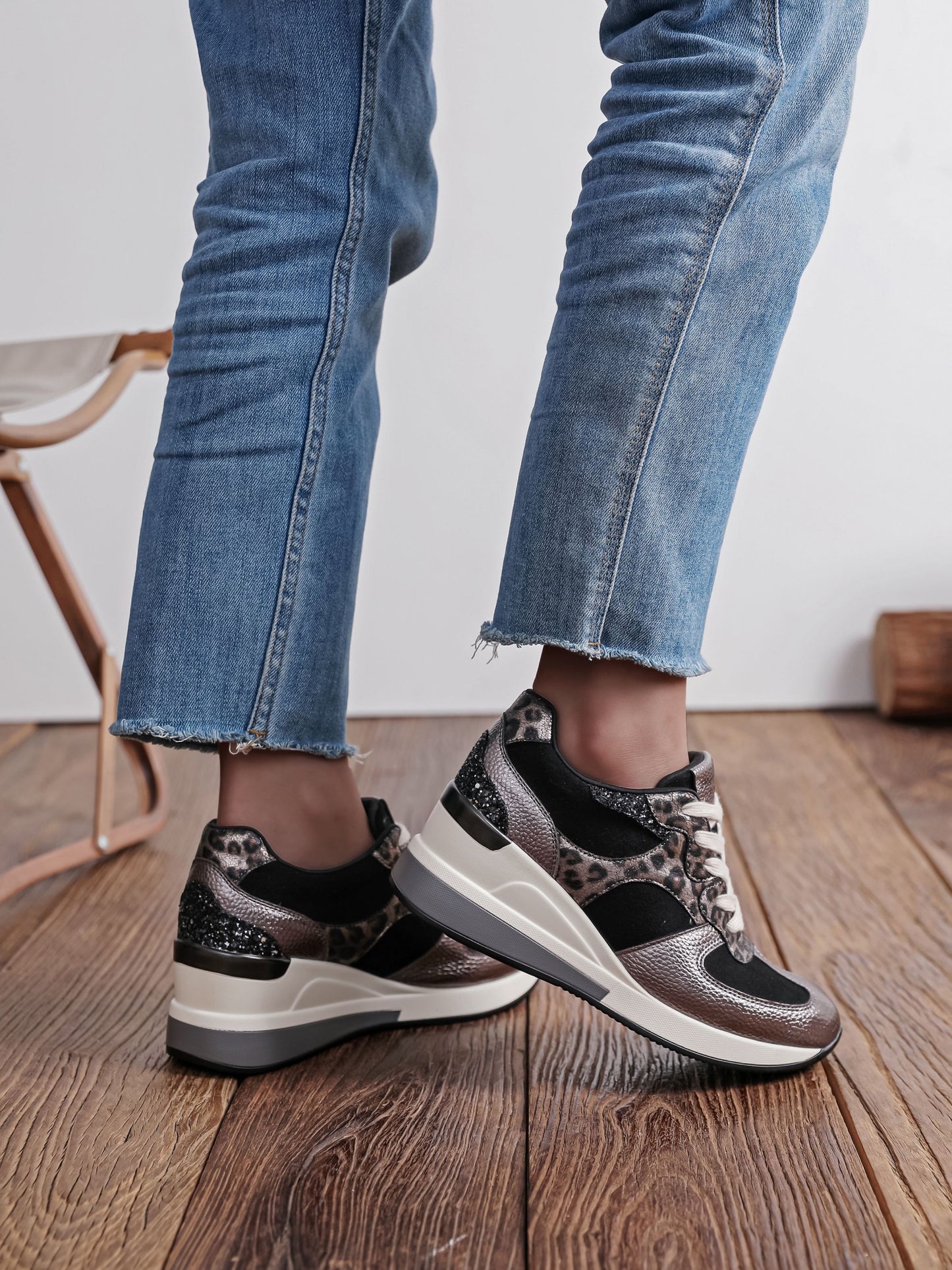 Baskets compensées Findlay – Manon | Noir | FY1312