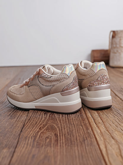 Baskets compensées Findlay – Manon | Beige | FY1312