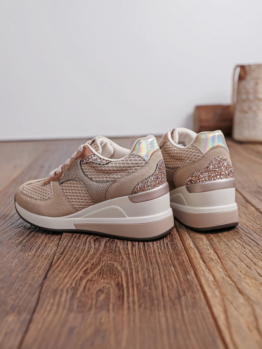 Baskets compensées Findlay – Manon | Beige | FY1312