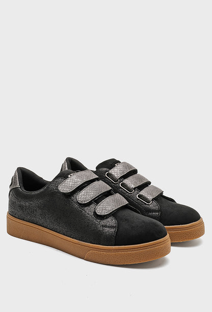 Baskets à scratchs Moow | Noir | M6613