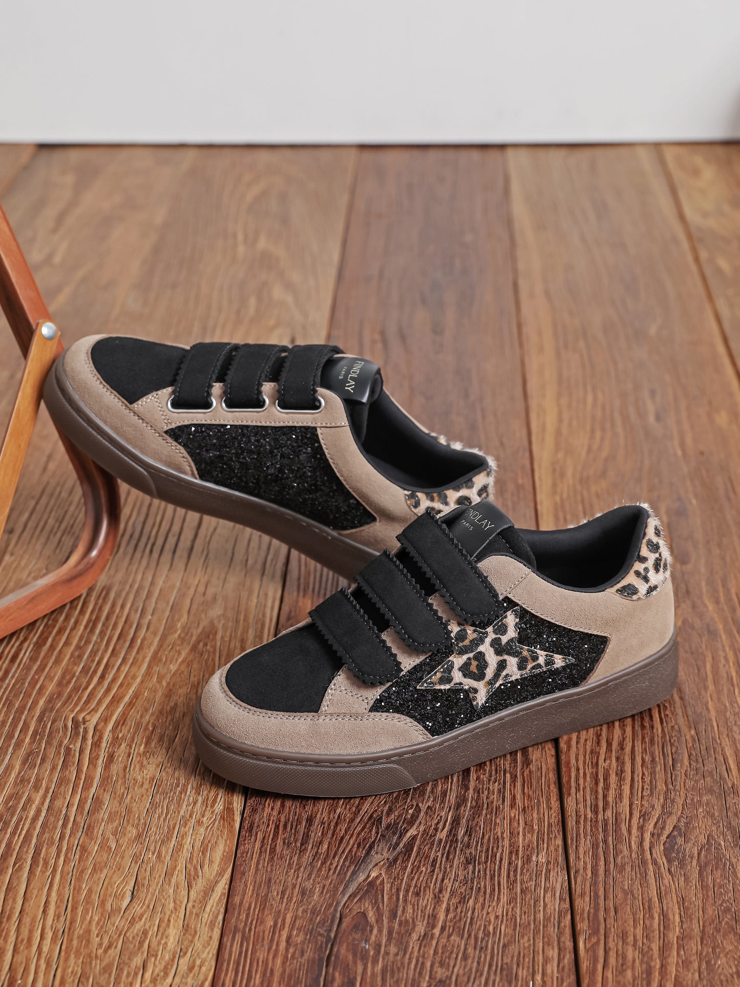 Baskets à scratchs Findlay | Léopard | F1314