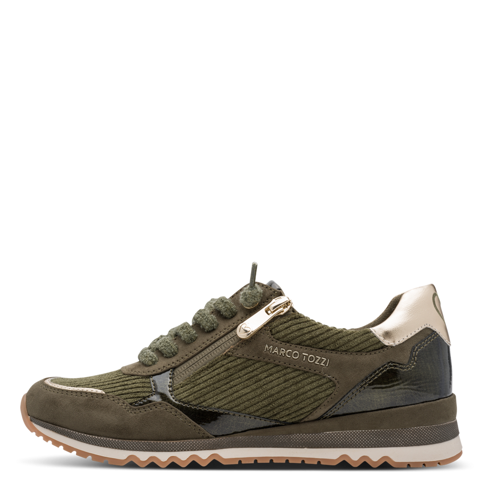 Marco Tozzi – Baskets à zip Khaki | 2-23703-47-726