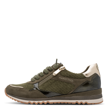 Marco Tozzi – Baskets à zip Khaki | 2-23703-47-726