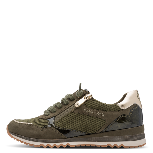 Marco Tozzi – Baskets à zip Khaki | 2-23703-47-726