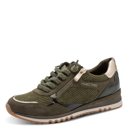 Marco Tozzi – Baskets à zip Khaki | 2-23703-47-726