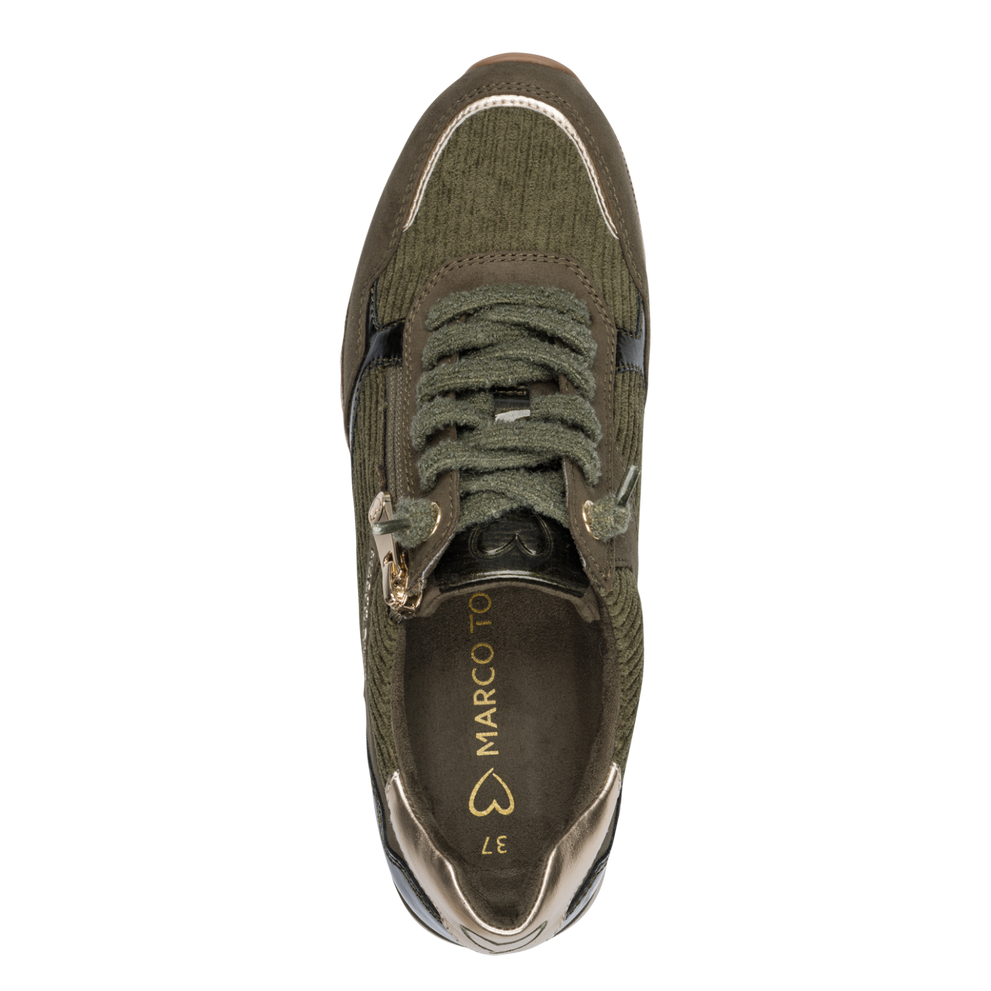 Marco Tozzi – Baskets à zip Khaki | 2-23703-47-726
