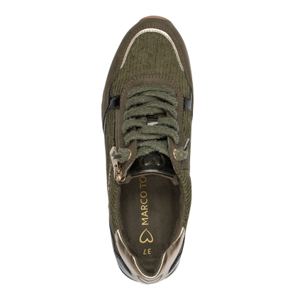 Marco Tozzi – Baskets à zip Khaki | 2-23703-47-726