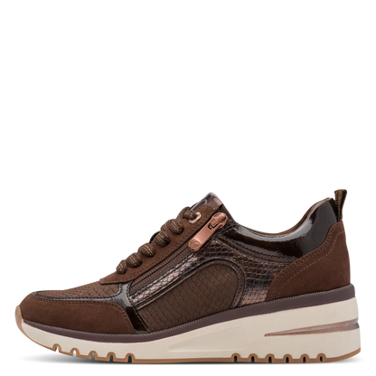 Marco Tozzi – Baskets à zip Choco Comb | 2-23767-45-353
