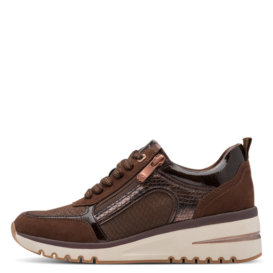 Marco Tozzi – Baskets à zip Choco Comb | 2-23767-45-353