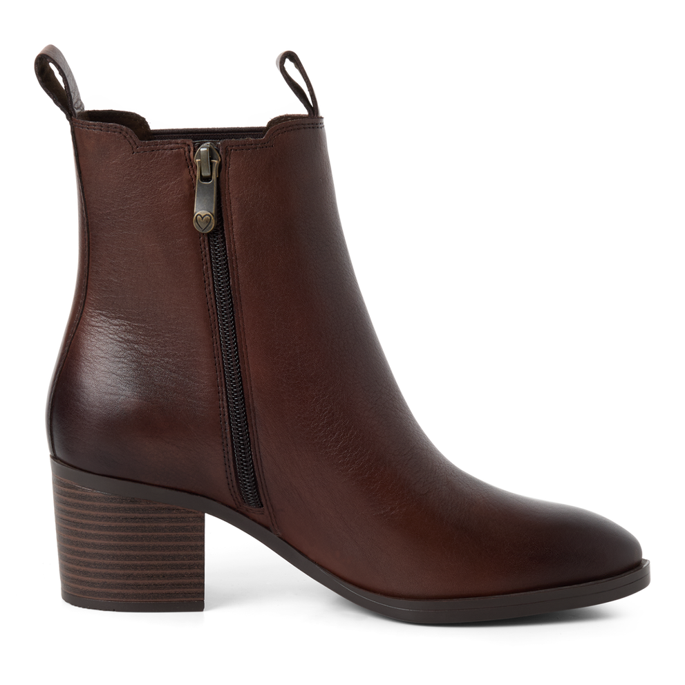 Marco Tozzi – Bottines cuir | Café | 2-25304-47-361